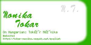 monika tokar business card